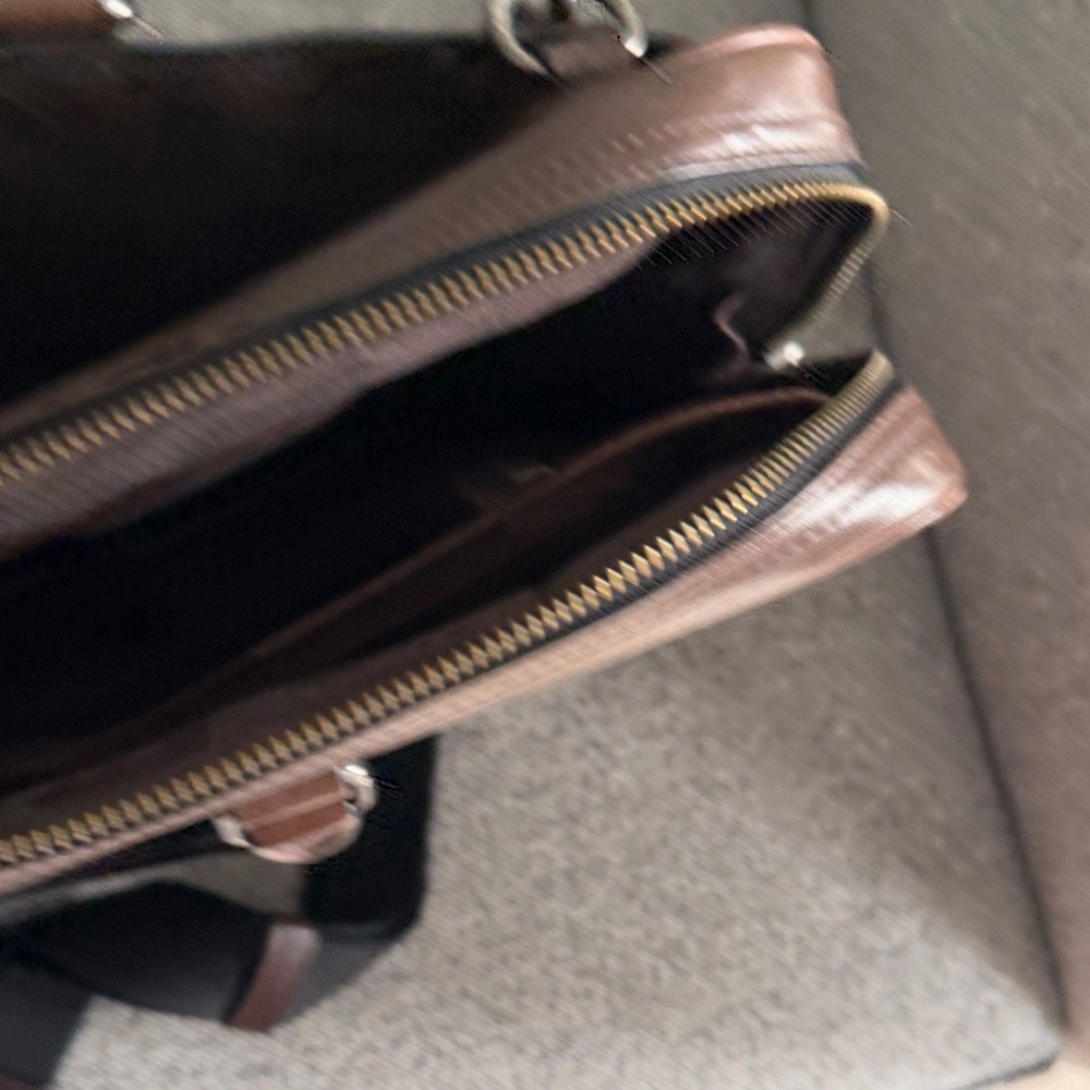 Coach Dark Brown Leather Briefcase - Picture 6 of 7